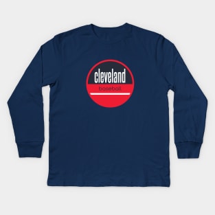 Cleveland baseball Kids Long Sleeve T-Shirt